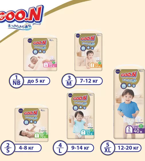 Подгузники Goo.N Premium Soft для детей (размер 4(L), 9-14 kg, 52 шт) - 863225_10.jpg - № 10