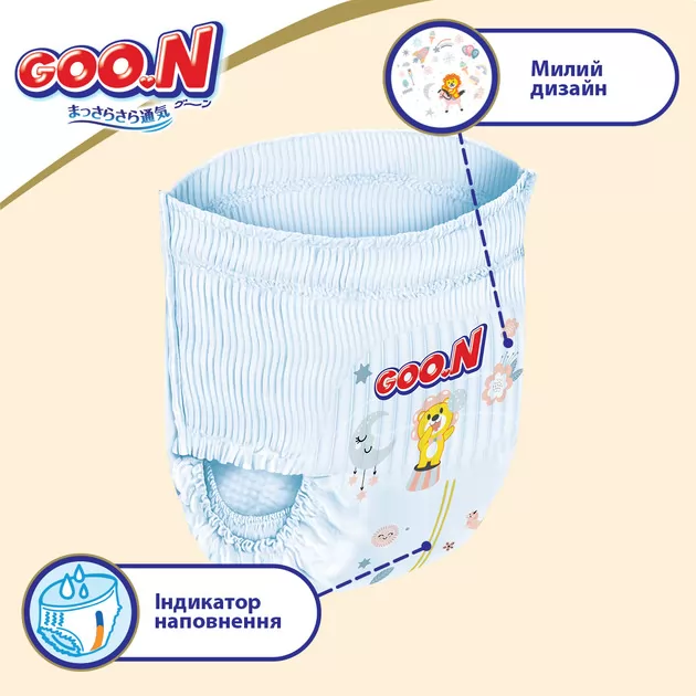 Трусики-подгузники Goo.N Premium Soft для детей (размер 4(L), 9-14 kg, 44 шт)