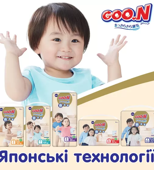 Трусики-подгузники Goo.N Premium Soft для детей (размер 7(3XL), 18-30 kg, 22 шт) - 863231_12.jpg - № 12