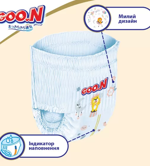Трусики-подгузники Goo.N Premium Soft для детей (размер 7(3XL), 18-30 kg, 22 шт) - 863231_8.jpg - № 8