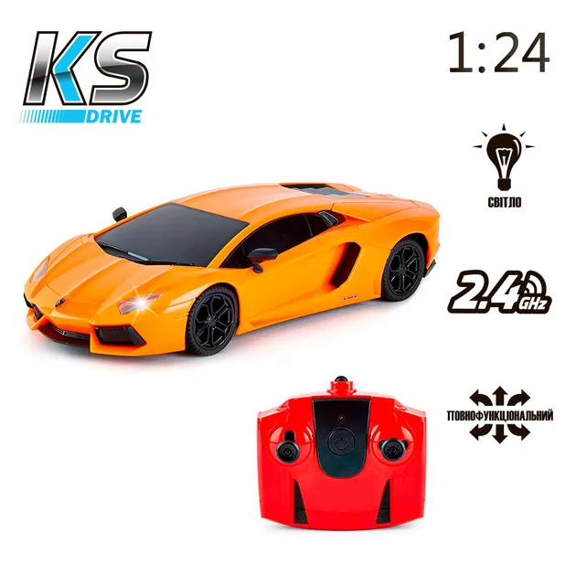 Автомобиль KS Drive на р/у - Lamborghini Aventador LP 700-4 (1:24, 2.4Ghz, оранжевый)