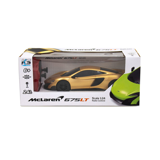 Автомобиль KS Drive на р/у - Mclaren 675LT (1:24, 2.4Ghz, золотой)