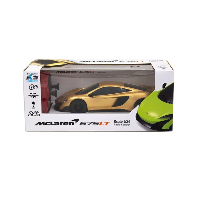 Автомобиль KS Drive на р/у - Mclaren 675LT (1:24, 2.4Ghz, золотой)