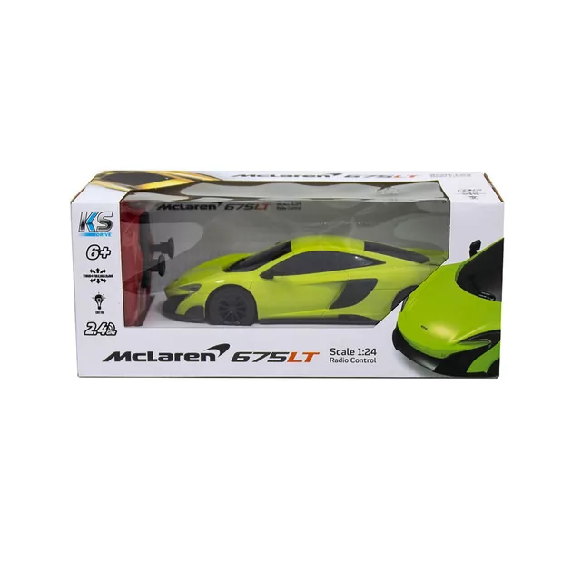 Автомобиль KS Drive на р/у - Mclaren 675LT (1:24, 2.4Ghz, зелёный)