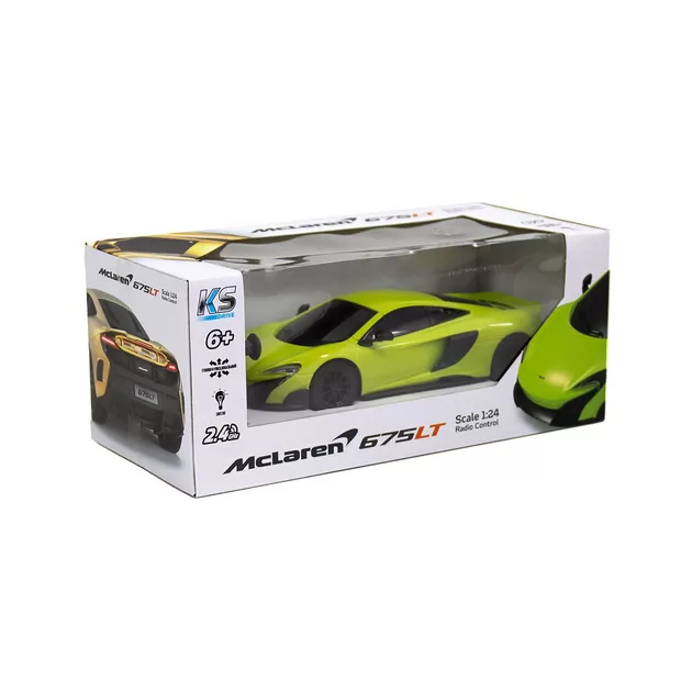 Автомобиль KS Drive на р/у - Mclaren 675LT (1:24, 2.4Ghz, зелёный)