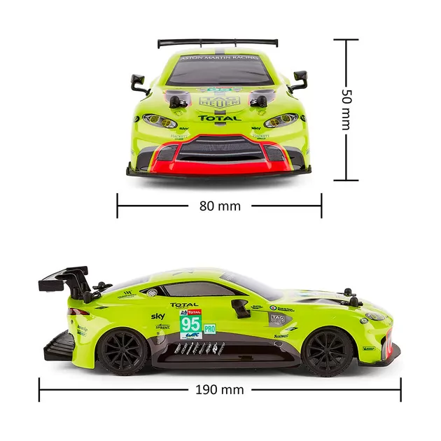 Автомобиль KS Drive на р/у - Aston Martin New Vantage GTE (1:24, 2.4Ghz, зелёный)