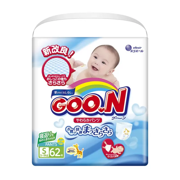 Трусики-Подгузники Goo.N Для Активных Детей (S, 5-9 Кг) коллекция 2017 года