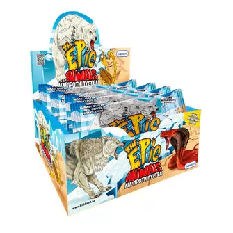 Стретч-игрушка в виде животного Diramix The Epic Animals – Лед против пустыни (20 шт, в дисплее)