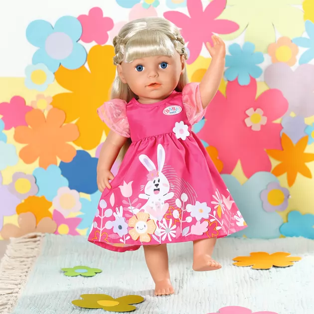 Одежда для куклы Baby Born - Платье с цветами