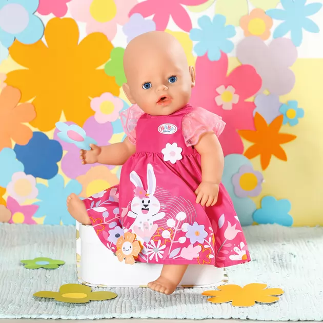 Одежда для куклы Baby Born - Платье с цветами