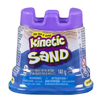 Песок Для Детского Творчества - Kinetic Sand Мини Крепость (Голубой)
