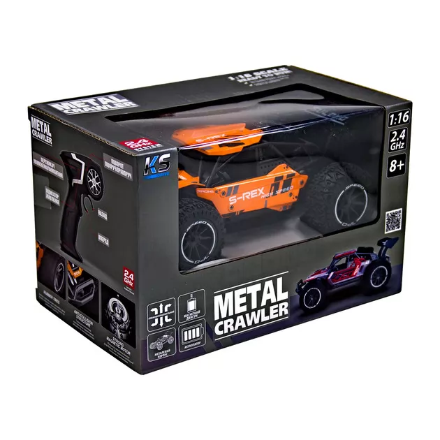 Автомобиль Metal Crawler на р/у – S-Rex (оранжевый, 1:16)