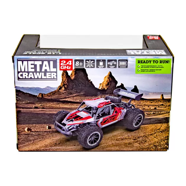 Автомобиль Metal Crawler на р/у – Nova (серо-красный, 1:16)