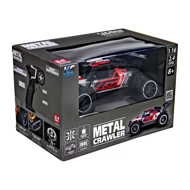 Автомобиль Metal Crawler на р/у – Nova (серо-красный, 1:16)