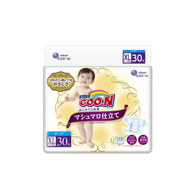 Подгузники Goo.N Super Premium Marshmallow Для Детей  (Xl, 12-20 Кг)