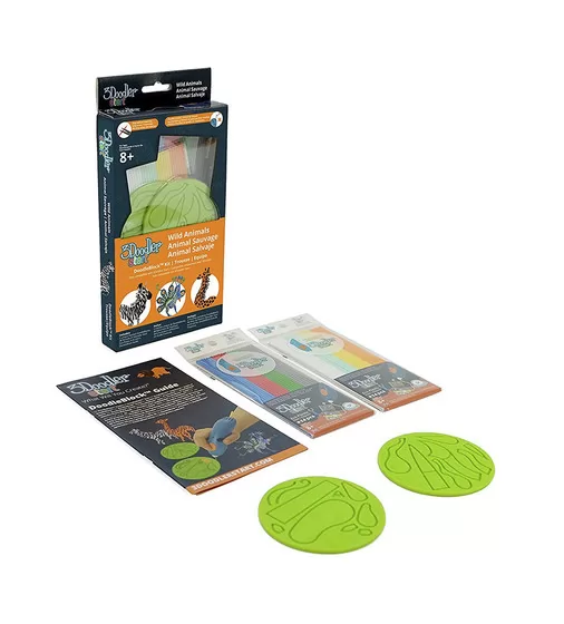 Набор Аксессуаров Для 3D-Ручки 3Doodler Start - Дикие Животные - 3DS-DBK-VE_1.jpg - № 1