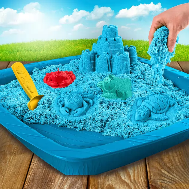 Набор Песка Для Творчества - Kinetic Sand Замок Из Песка (Голубой)