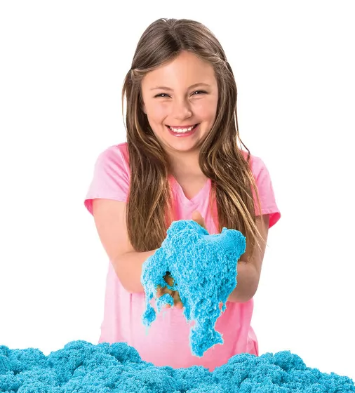Набор Песка Для Творчества - Kinetic Sand Замок Из Песка (Голубой) - 71402B_6.jpg - № 6