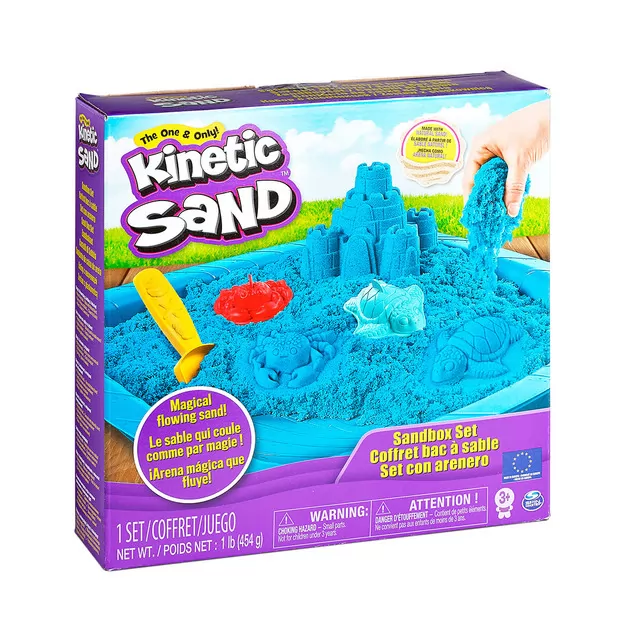 Набор Песка Для Творчества - Kinetic Sand Замок Из Песка (Голубой)