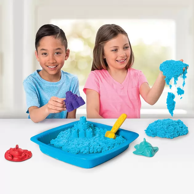 Набор Песка Для Творчества - Kinetic Sand Замок Из Песка (Голубой)