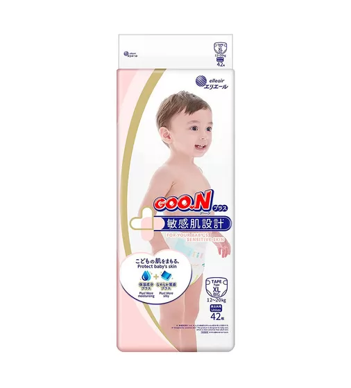 Подгузники Goo.N Plus для детей (размер 5(XL), 12-20 кг, 42 шт) - 843337_1.jpg - № 1