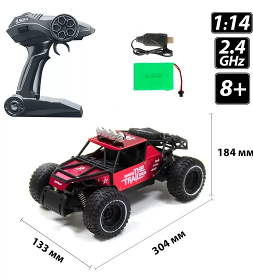 Автомобиль Off-road Crawler на р/у – Race (матовый красный, 1:14) - SL-309RHMR_7.jpg - № 7