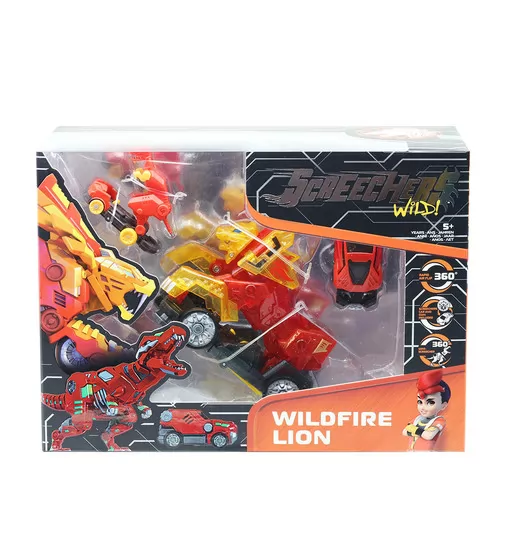 Машинка-трансформер SCREECHERS WILD! S4 L3 - Вайлдфаер Лаен - EU685302_10.jpg - № 10