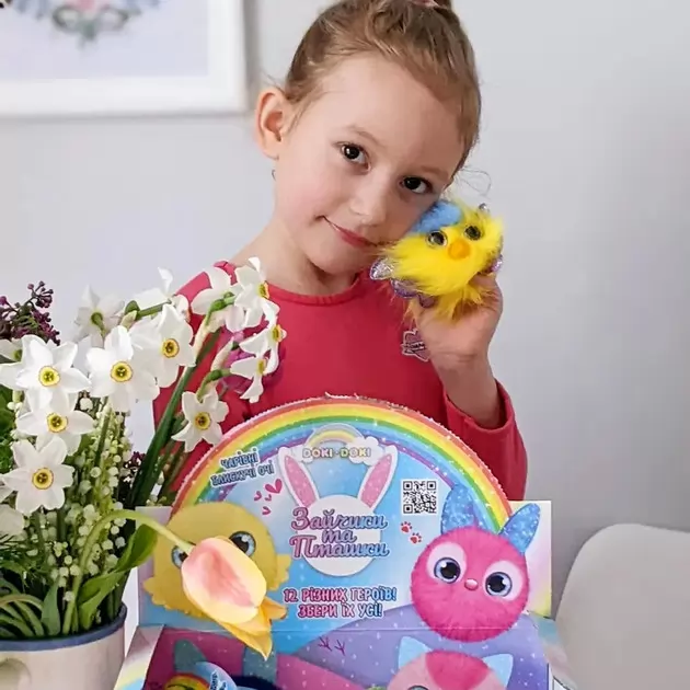 Мягкая коллекционная игрушка-сюрприз - Зайчики и птички