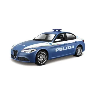 Автомодель - Alfa Romeo Giulia Polizia (Синий, 1:24)