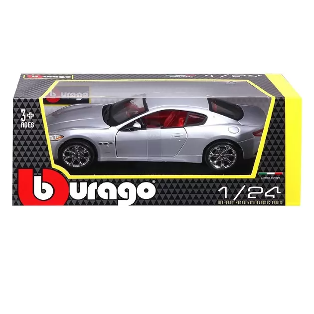 Автомодель - Maserati Grantourismo (2008) (ассорти черный, серебристый, 1:24)