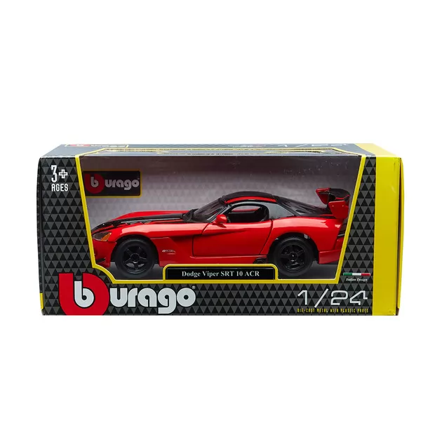 Автомодель - Dodge Viper Srt10 Acr (ассорти оранж-черн металлик, красн-черн металлик, 1:24)