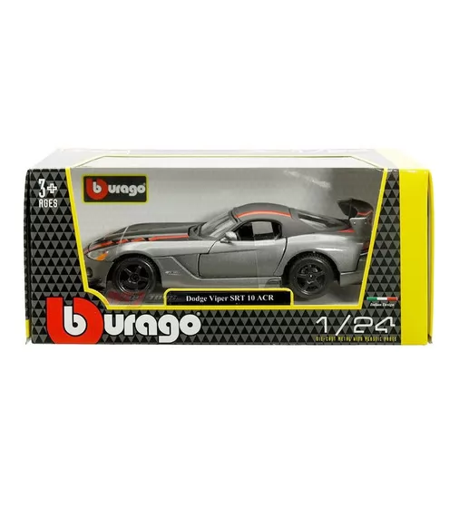 Автомодель - Dodge Viper Srt10 Acr (ассорти оранж-черн металлик, красн-черн металлик, 1:24) - 18-22114_19.jpg - № 19