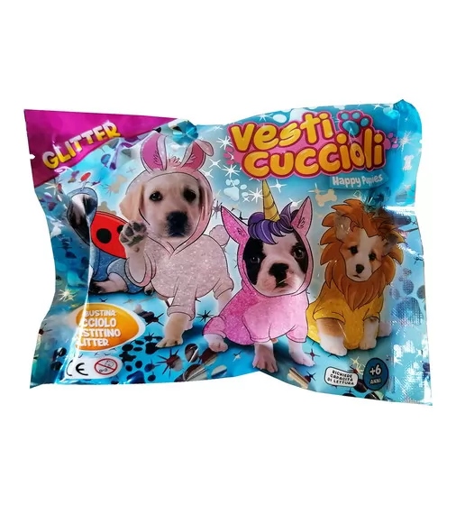 Стретч-игрушка в виде животного Dress your puppy S1 – Щенок в блестящем костюмчике - DIR-L-10003_1.jpg - № 1