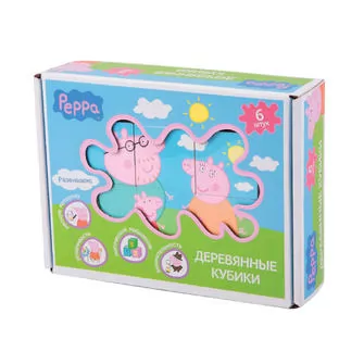 Деревянный Игровой Набор Peppa – Кубики Пеппы