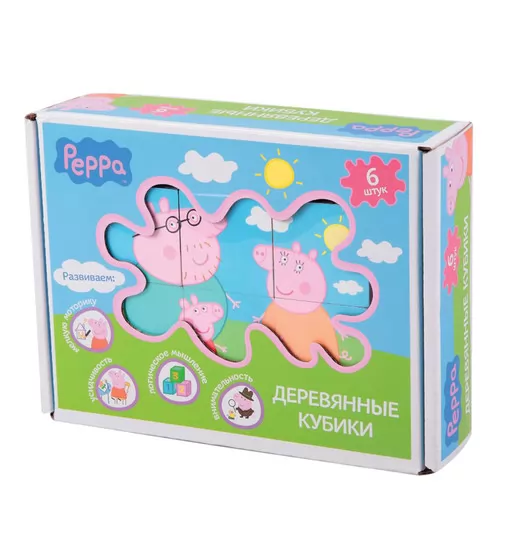 Деревянный Игровой Набор Peppa – Кубики Пеппы - 24441_1.jpg - № 1