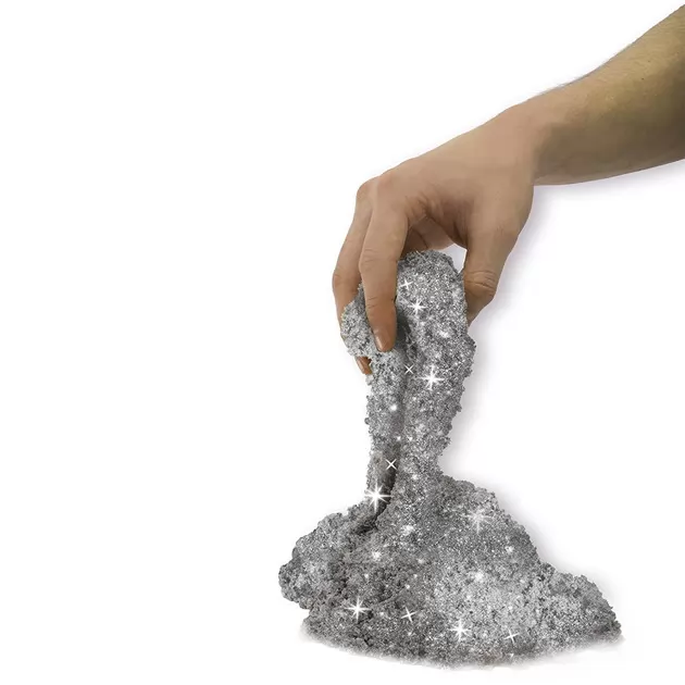 Песок Для Детского Творчества - Kinetic Sand Metallic (Серебряный)