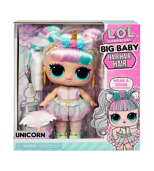 Игровой набор с мегакуклой L.O.L. Surprise! серии Big Baby Hair Hair Hair" – Единорог" - 579717_9.jpg - № 9