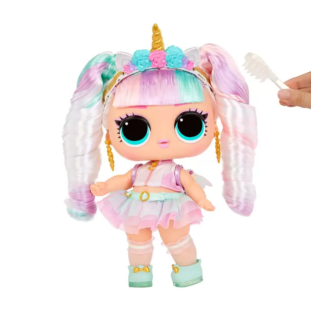 Игровой набор с мегакуклой L.O.L. Surprise! серии Big Baby Hair Hair Hair" – Единорог"