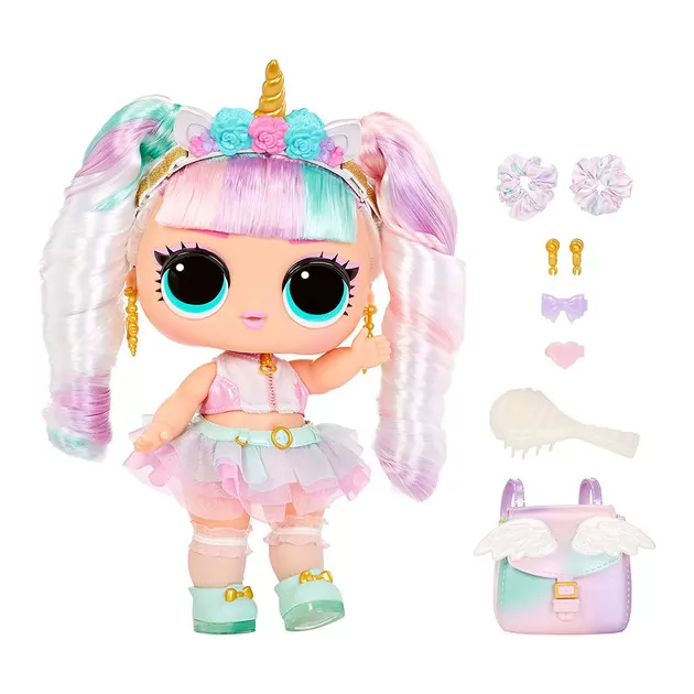 Игровой набор с мегакуклой L.O.L. Surprise! серии Big Baby Hair Hair Hair" – Единорог"