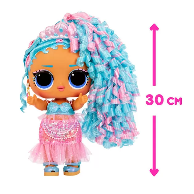 Игровой набор с мегакуклой L.O.L. Surprise! серии Big Baby Hair Hair Hair" – Королева Всплеск"