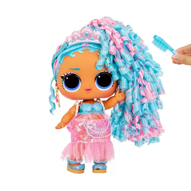 Игровой набор с мегакуклой L.O.L. Surprise! серии Big Baby Hair Hair Hair" – Королева Всплеск"