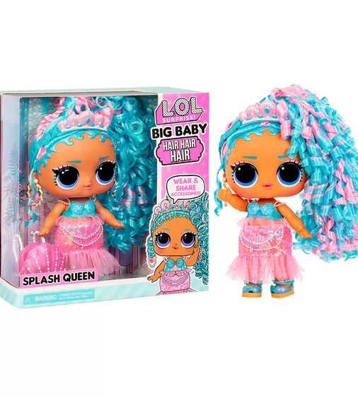 Игровой набор с мегакуклой L.O.L. Surprise! серии Big Baby Hair Hair Hair" – Королева Всплеск" - 579724_1.jpg - № 1
