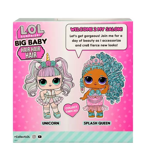 Игровой набор с мегакуклой L.O.L. Surprise! серии Big Baby Hair Hair Hair" – Королева Всплеск" - 579724_10.jpg - № 10