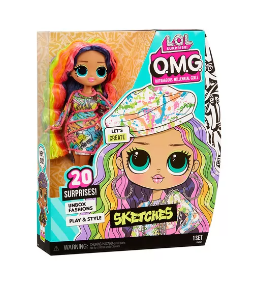 Игровой набор с куклой L.O.L. Surprise! серии O.M.G. Core" S6 – Леди Скетч" - 581857_7.jpg - № 7