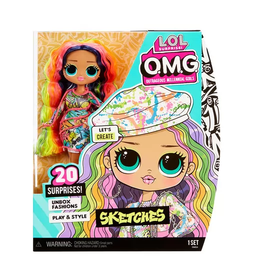 Игровой набор с куклой L.O.L. Surprise! серии O.M.G. Core" S6 – Леди Скетч" - 581857_6.jpg - № 6