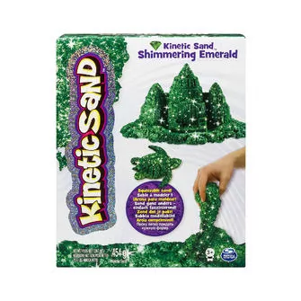 Песок Для Детского Творчества - Kinetic Sand Metallic (Зеленый)