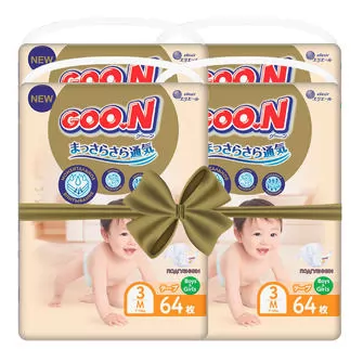Подгузники GOO.N Premium Soft для детей (размер 3(M), 7-12 kg, 256 шт)
