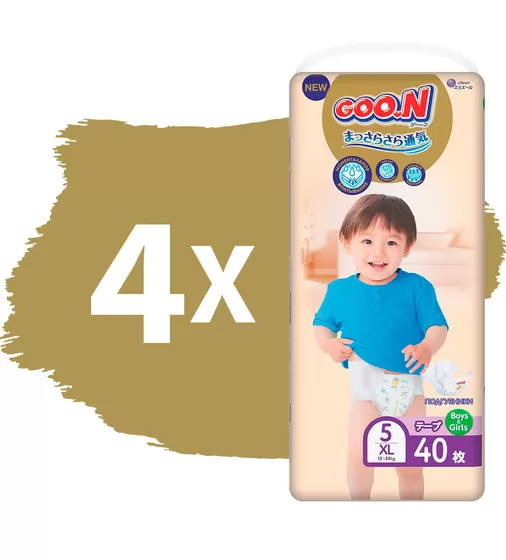 Подгузники GOO.N Premium Soft для детей (размер 5(XL), 12-20 kg, 160 шт) - 863226-4_2.jpg - № 2