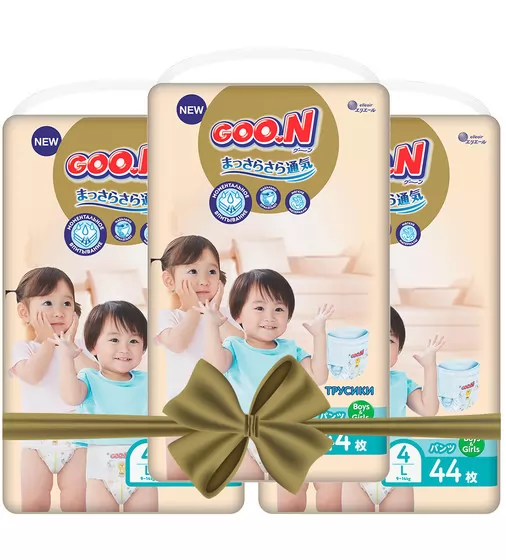 Трусики-подгузники GOO.N Premium Soft для детей (размер 4(L), 9-14 kg, 132 шт) - 863228-3_1.jpg - № 1