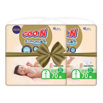 Подгузники GOO.N Premium Soft для детей (размер 2(S), 4-8 kg, 140 шт)